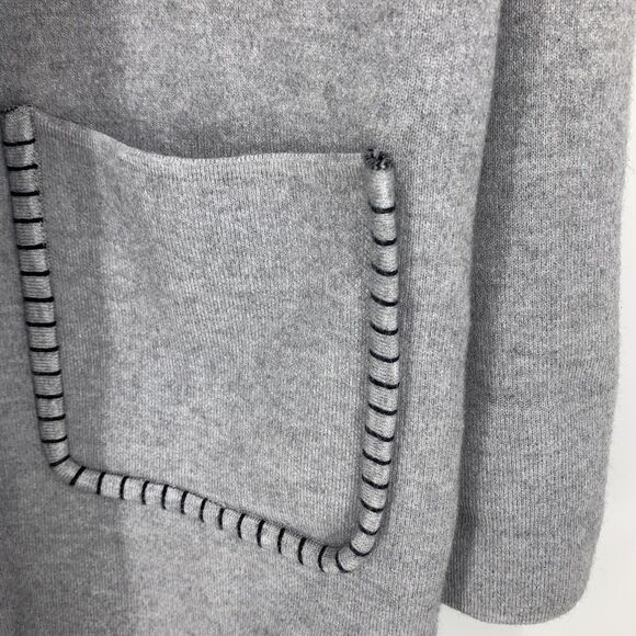 Magashoni Womens XS Cardigan Coatigan Sweater Shawl Collar Minimalist Casual - Picture 3 of 8